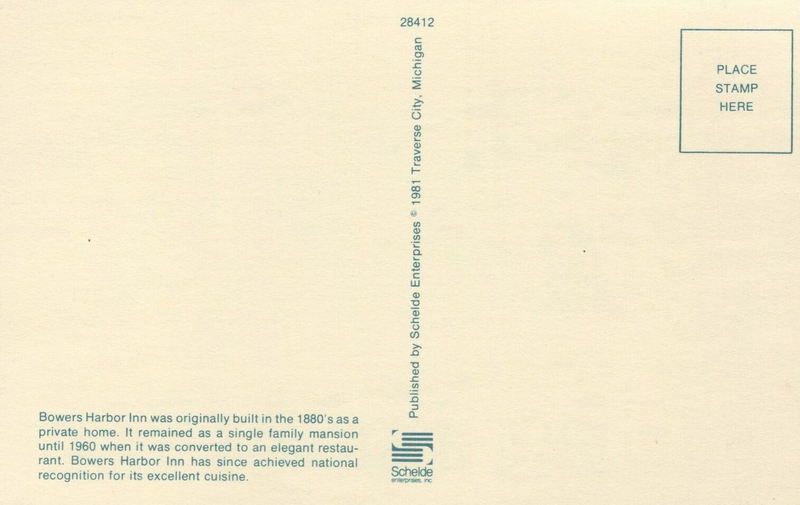 Peninsula Room (Bowers Harbor Inn) - Postcard (newer photo)